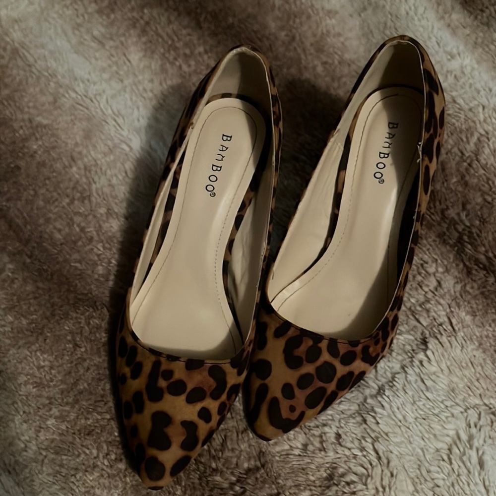 Leopard heels